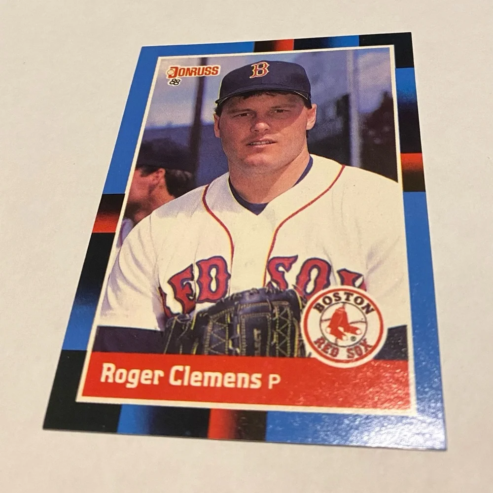 Roger Clemens 1988 Donruss Baseball Card # 51 Boston Red Sox Vintage Collectible